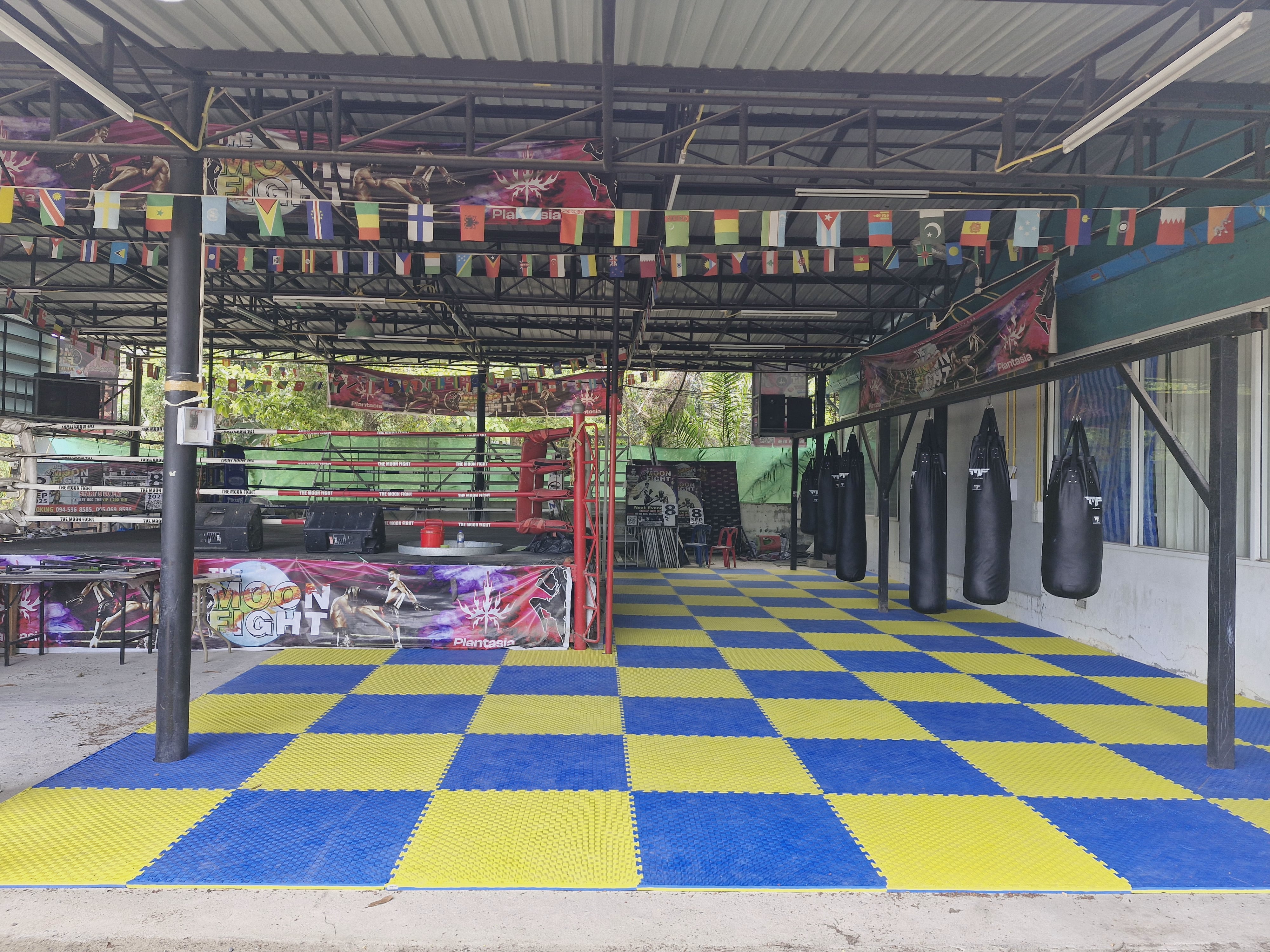 Training ring at Moon Fight Gym